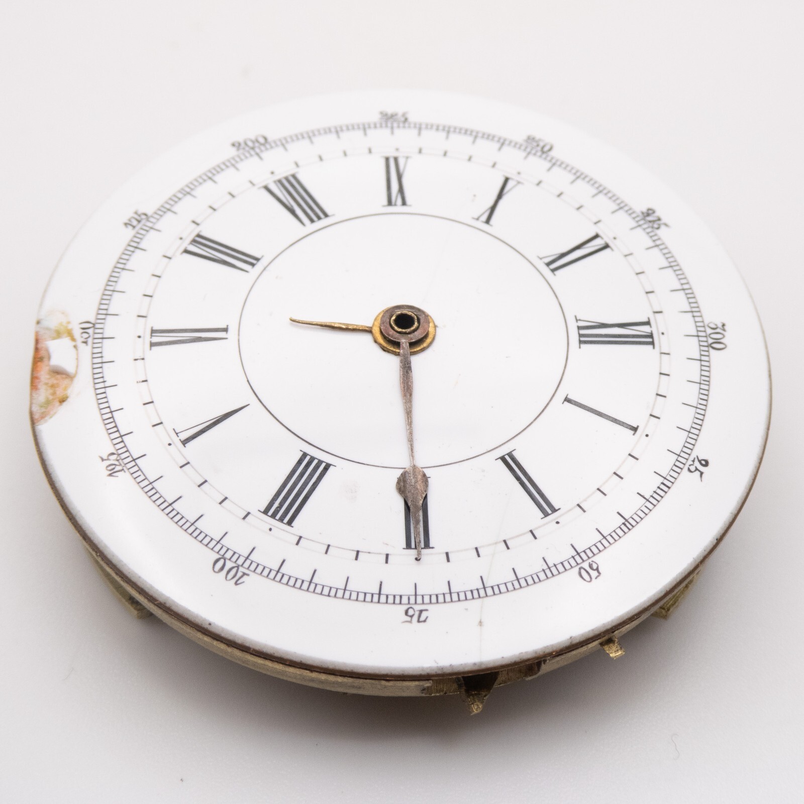 Unsigned 48.1 x 12.8 mm Key Wind / Set Antique Pocket Watch Movement, Keeps Time