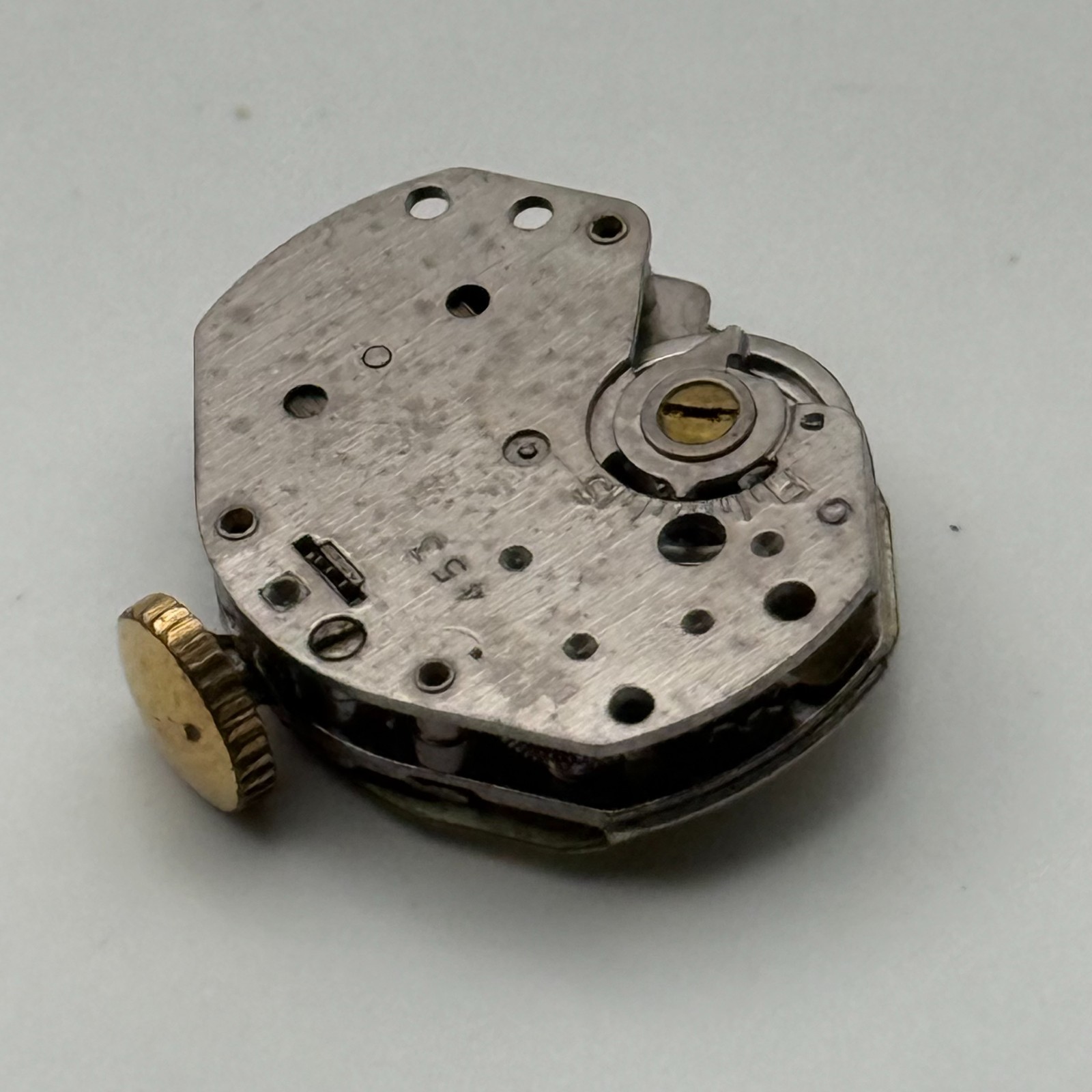 Timex 453 Watch Movement Great Britain Manual Wind Vintage Parts Repair 14.2mm