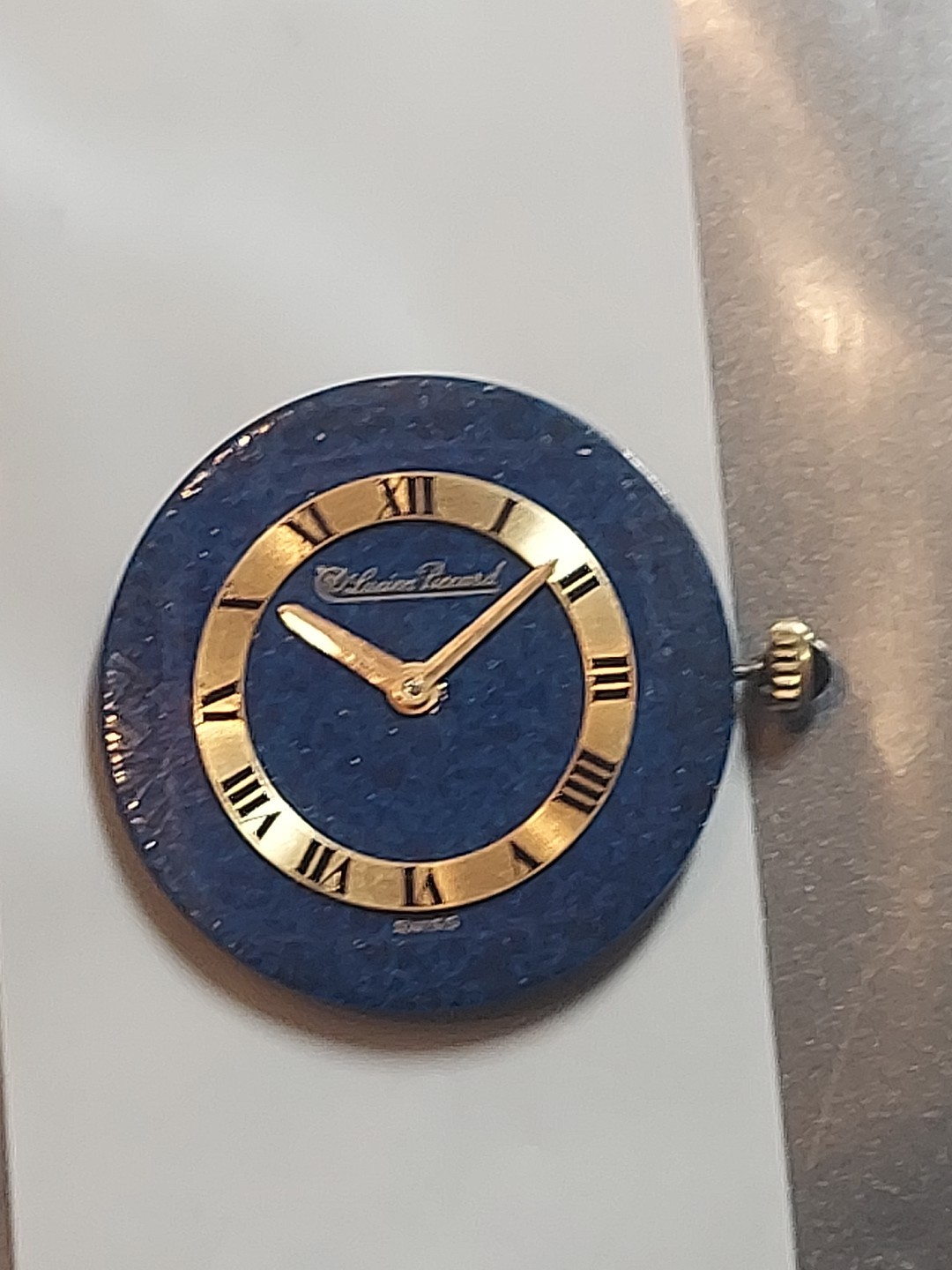 Lucien Piccard Lapiz Lazuli Dial Beautiful Cal 48 Mens 17 Jewels W. Movement