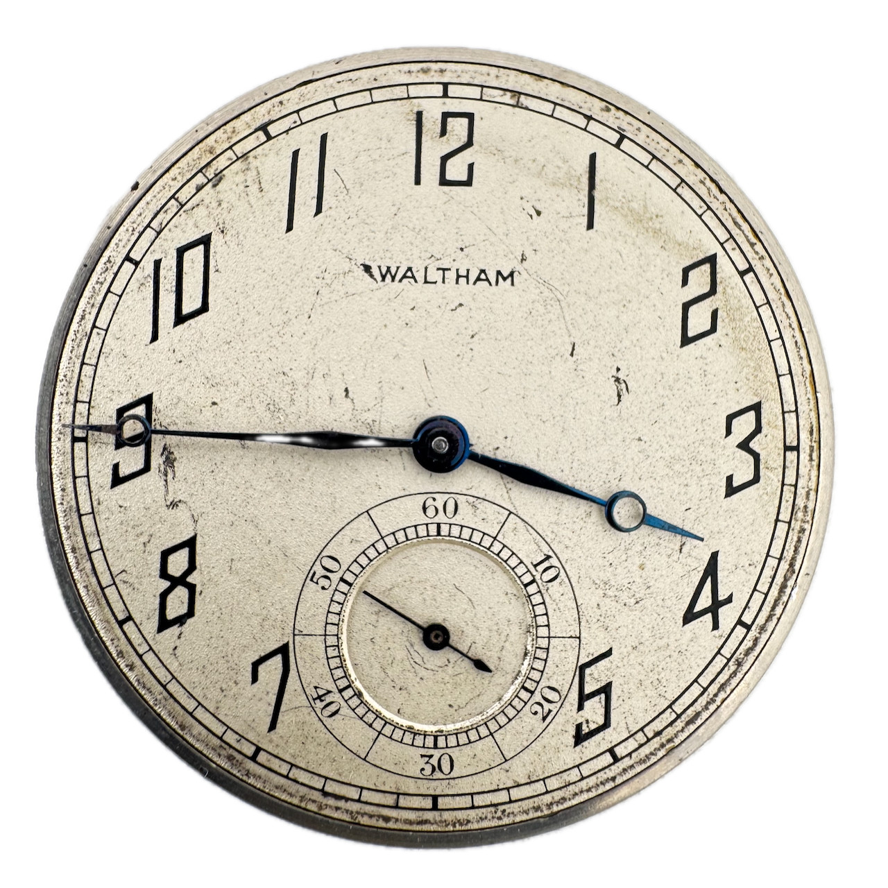 Antique 12s 1920 Waltham 17j Mechanical Open Face Pocket Watch Movement 225 USA