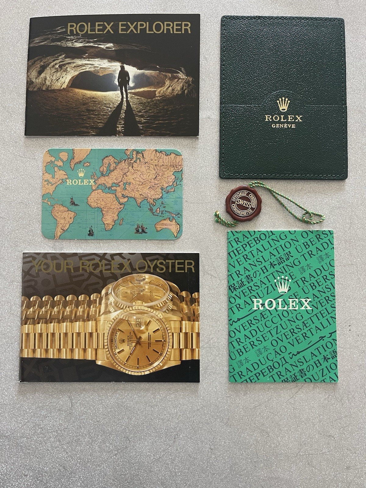 Rolex Explorer Booklet Set From 1995 SDJ24