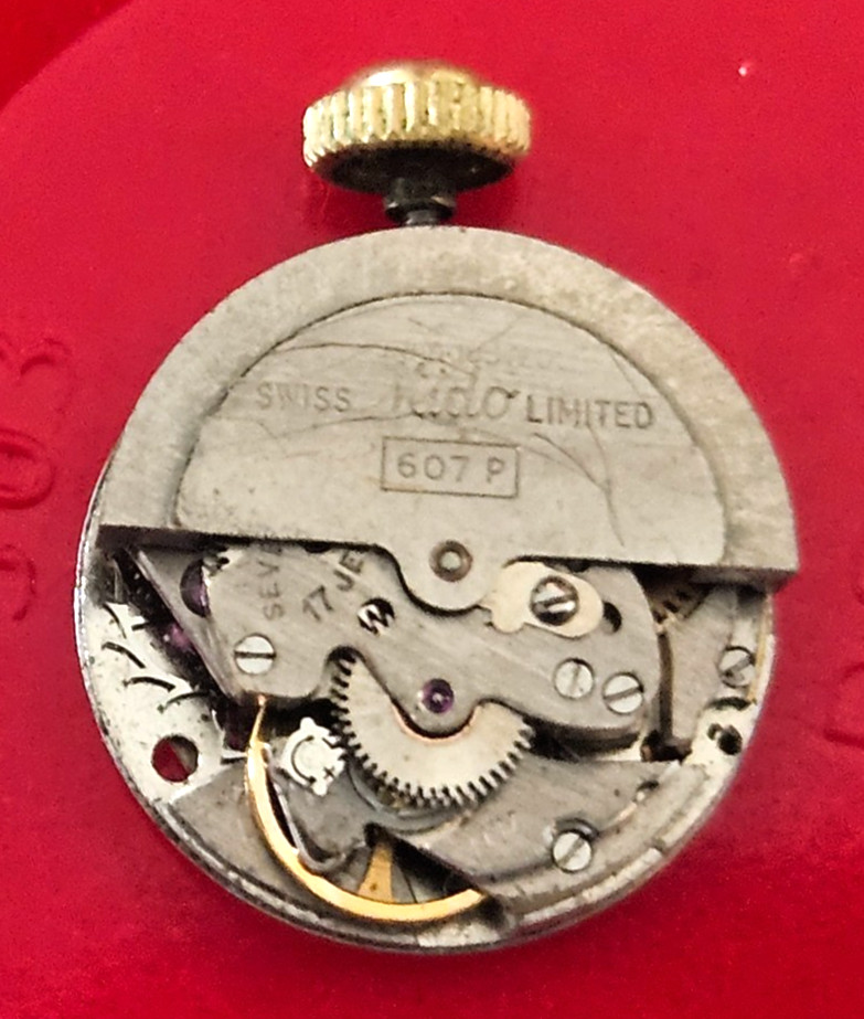MIDO 607P POWERWIND 17J Watch Movement (REMOVED FROM GOLD CASE/BALANCE RUNS) 125