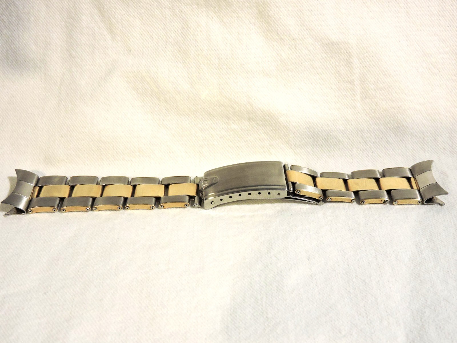 Rolex U.S.A. C & I Vintage Rivet Band 14K GOLD/Steel 20mm from 1950’s VERY RARE!