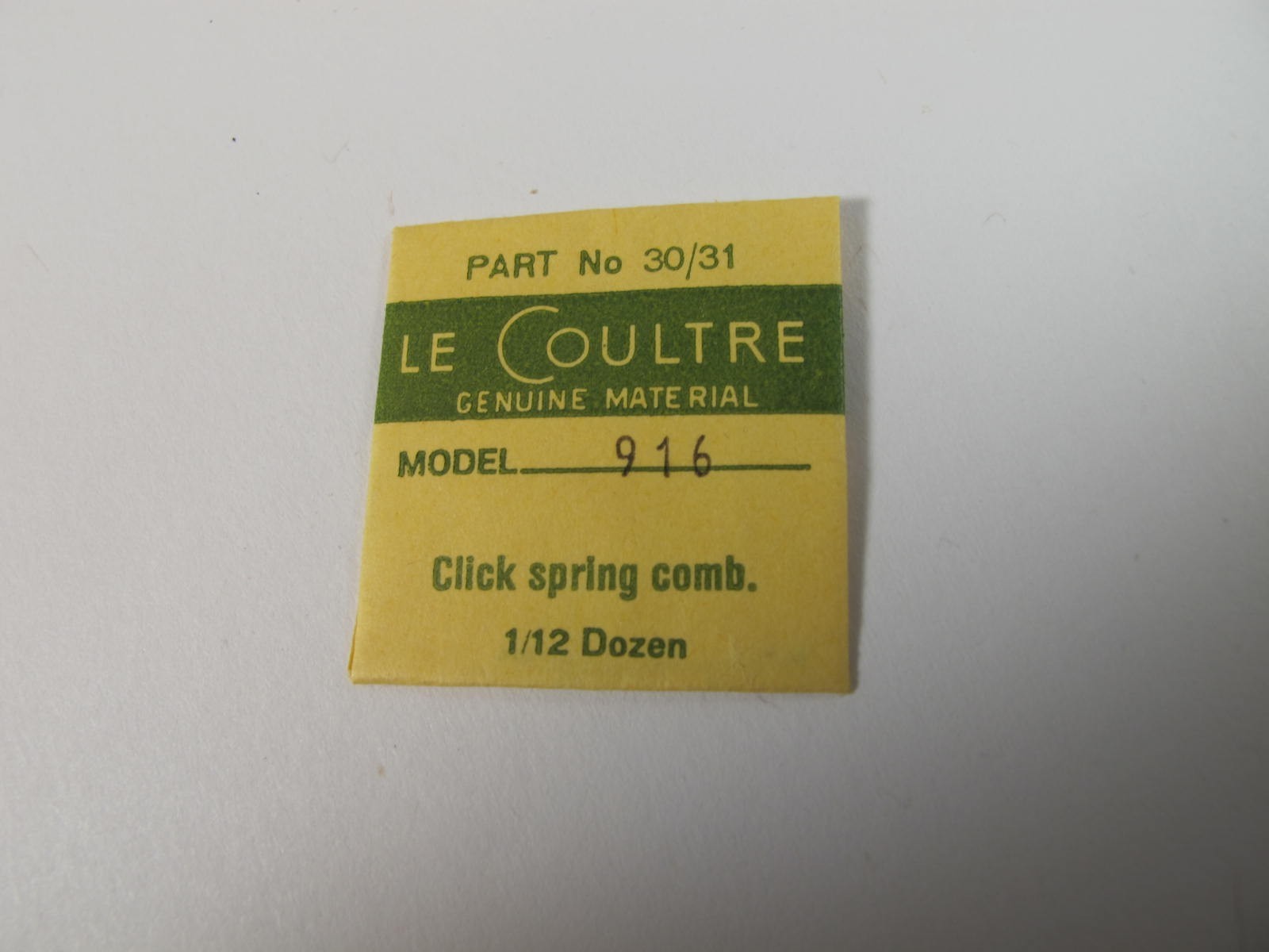 lecoultre memovox automatic caliber 916 click spring combination part 30/31