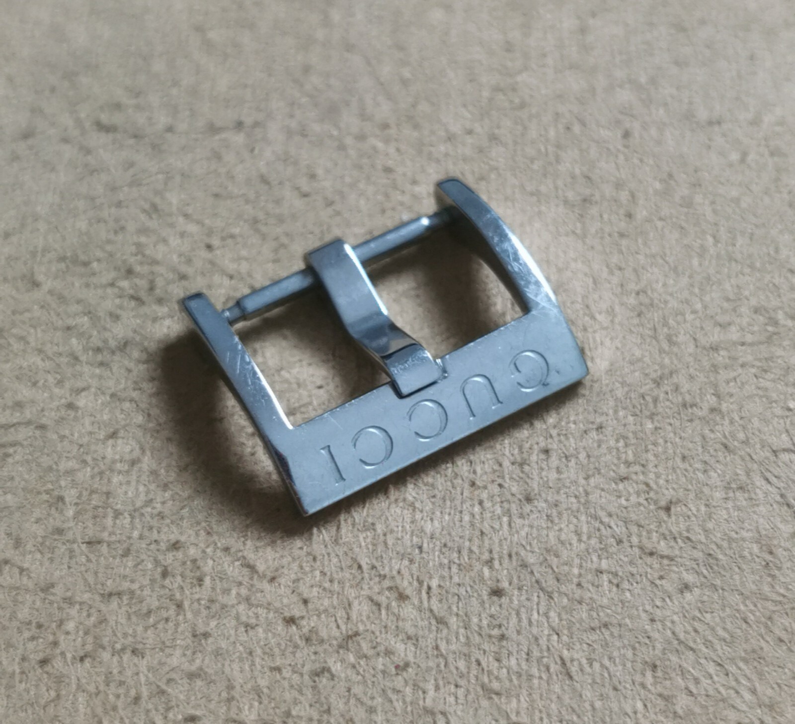 Gucci vintage maxi stainless steel buckle mm 16 good condition