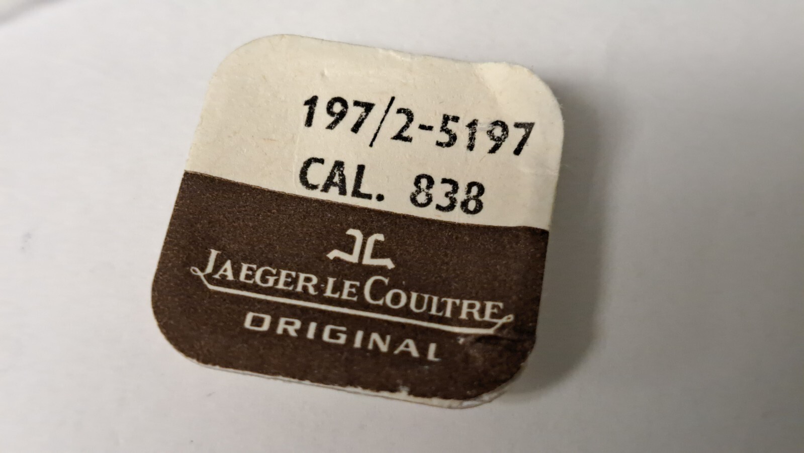Jaeger Lecoultre Crown Wheel Core Calibre 838, 197/2-5197 open pack