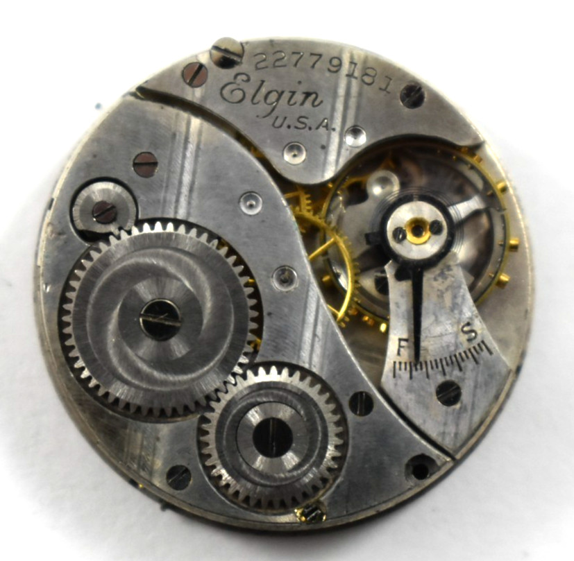 Vintage Elgin 431 6/0s 7J Pendant Set Watch Movement lot.v6