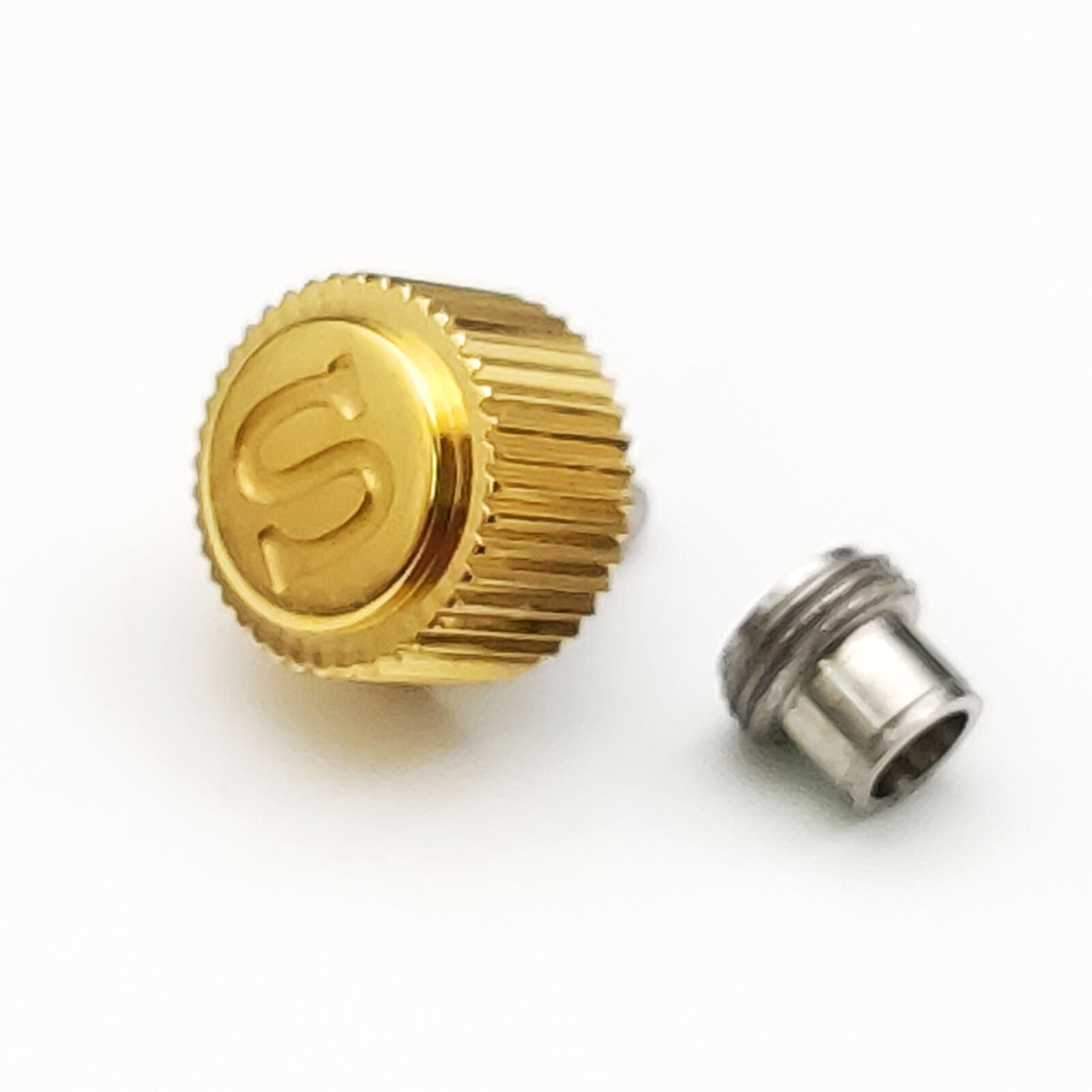 For 7S26 NH35/35a/36/36a Movement 7mm Stainless Steel Watch Crown w/ Watch Stem