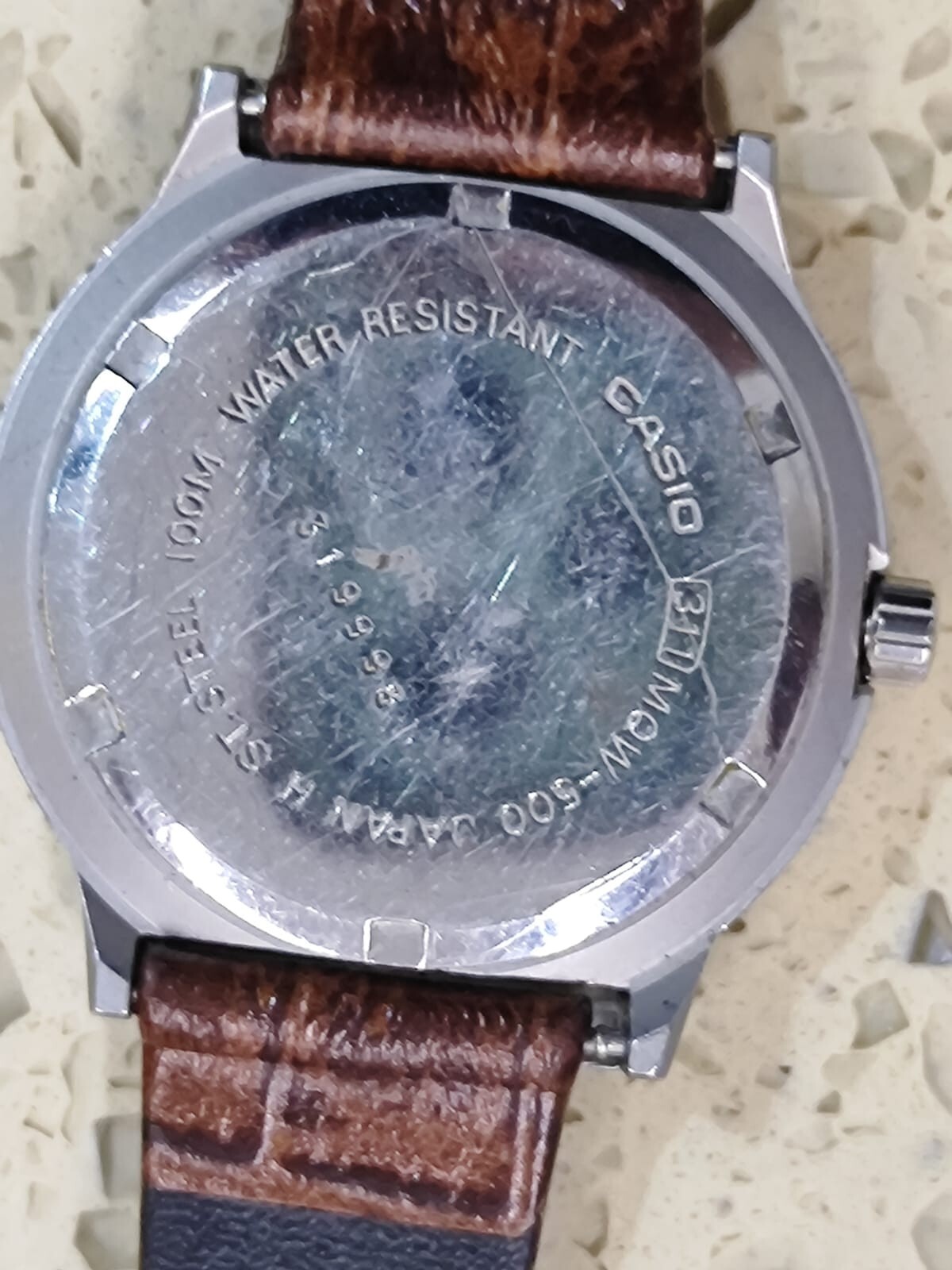 Vintage 1995s Men’s Casio MQW-500 mod 311 Date 50M WR 37mm Japan Working