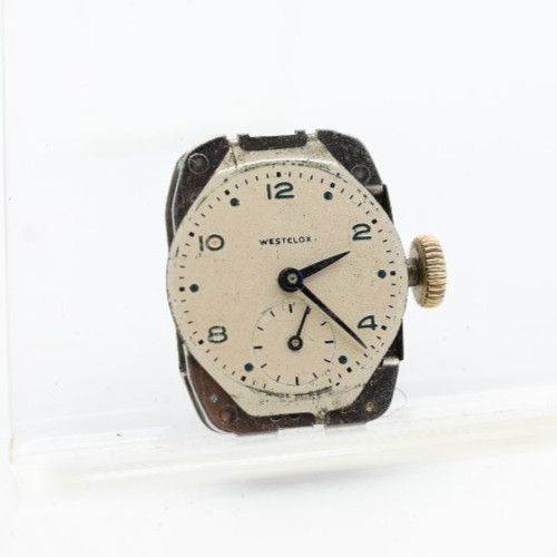 WESTCLOX USA TANK WRIST WATCH MOVEMENT 19×25.86mm FOR REPAIR (KI)