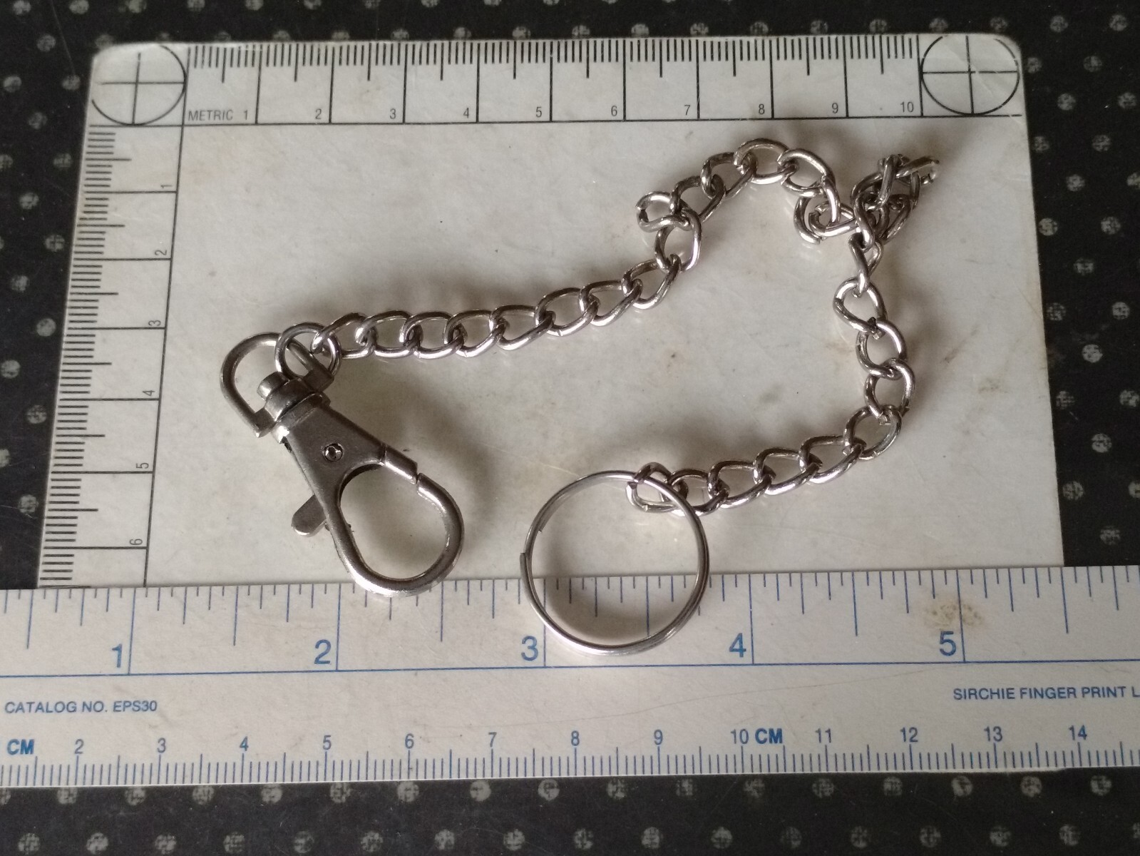 Pocket Watch Base Metal Chain With Clasp