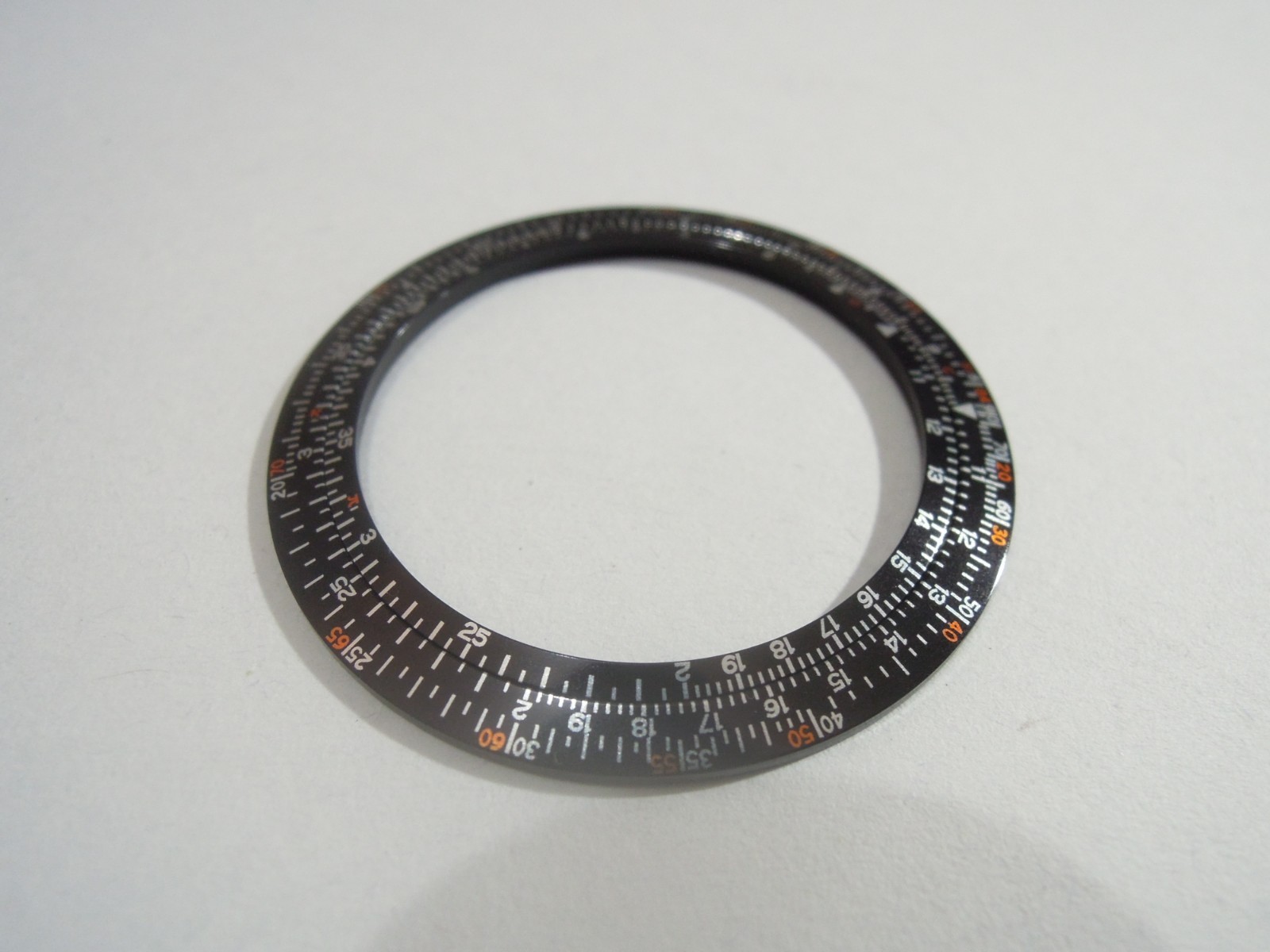 NEW TWO BEZEL INSERTS VINTAGE RARE CALCULATOR 6138-7000 SEIKO CHRONOGRAPH WATCH
