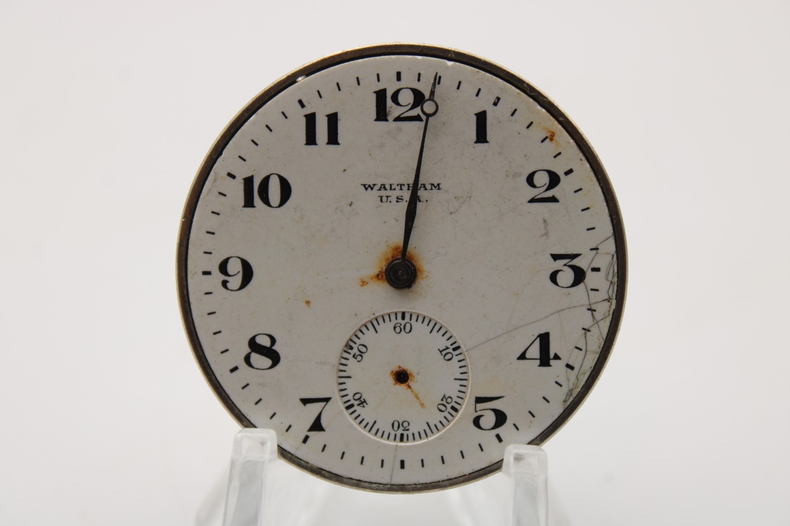 1915 WALTHAM POCKET WATCH MOVEMENT 20384444 GRADE: 220 12s 15j (KT3)
