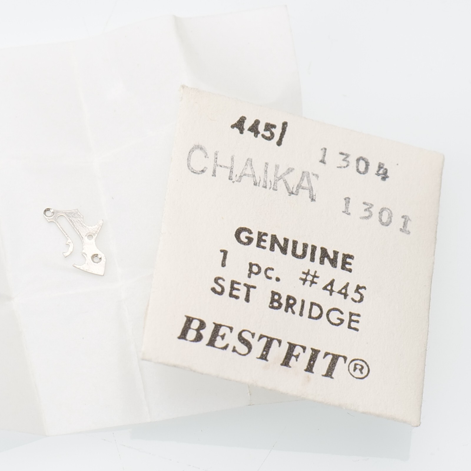 CHAIKA 1301 Set Bridge 445/1304 Setting Lever Spring Watch Part (SETB)