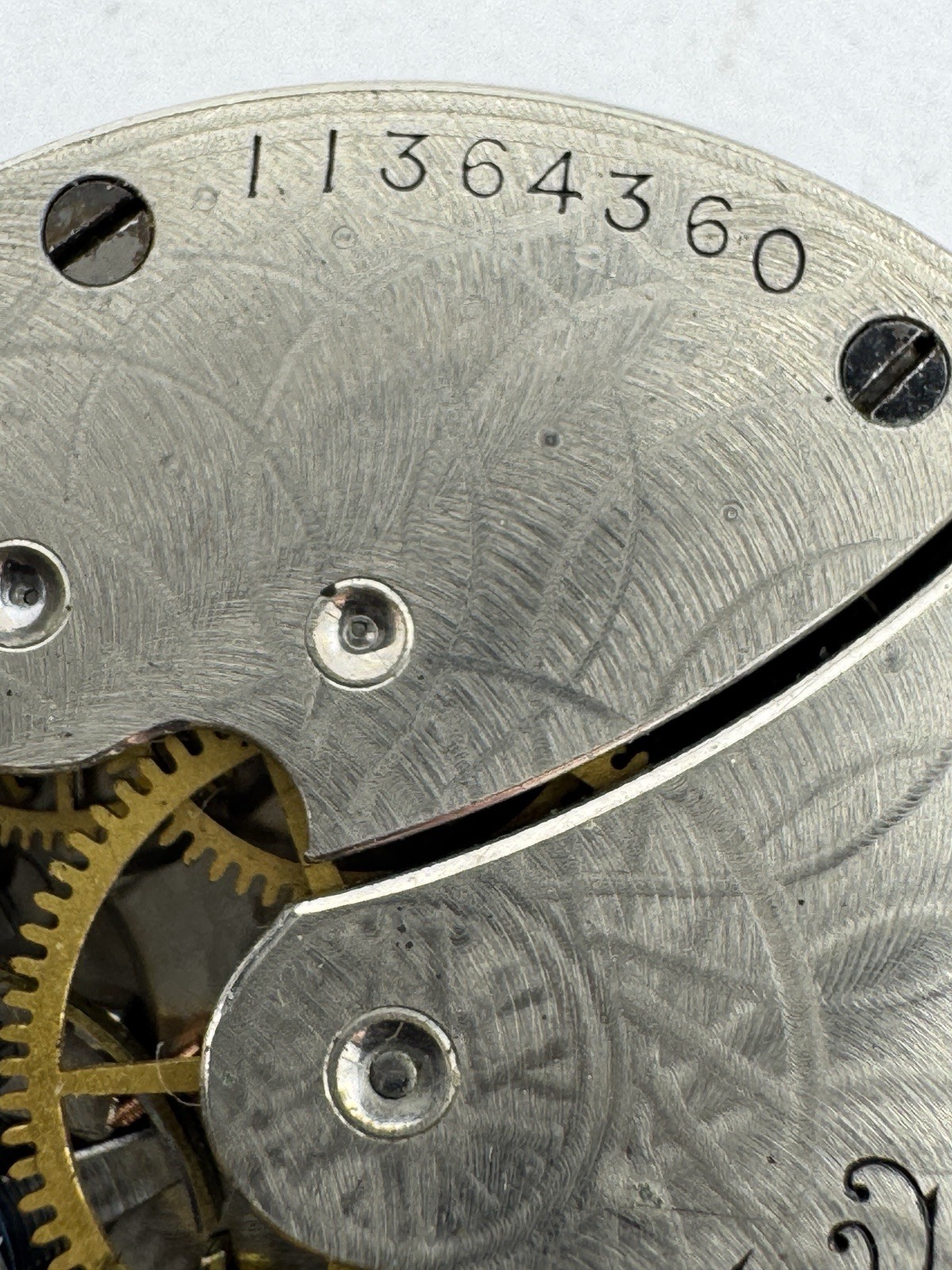 Vintage Waltham 0s 7J Model 1891 Seaside Pocket Watch Movement For Parts Repair