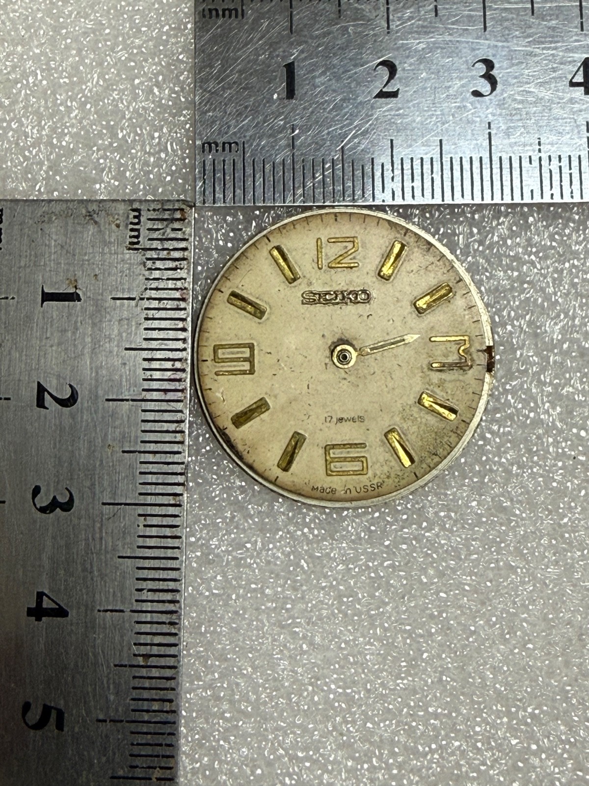Watch Movement USSR Vostok 2409A + Dial (Modified, Seiko Logo) Parts