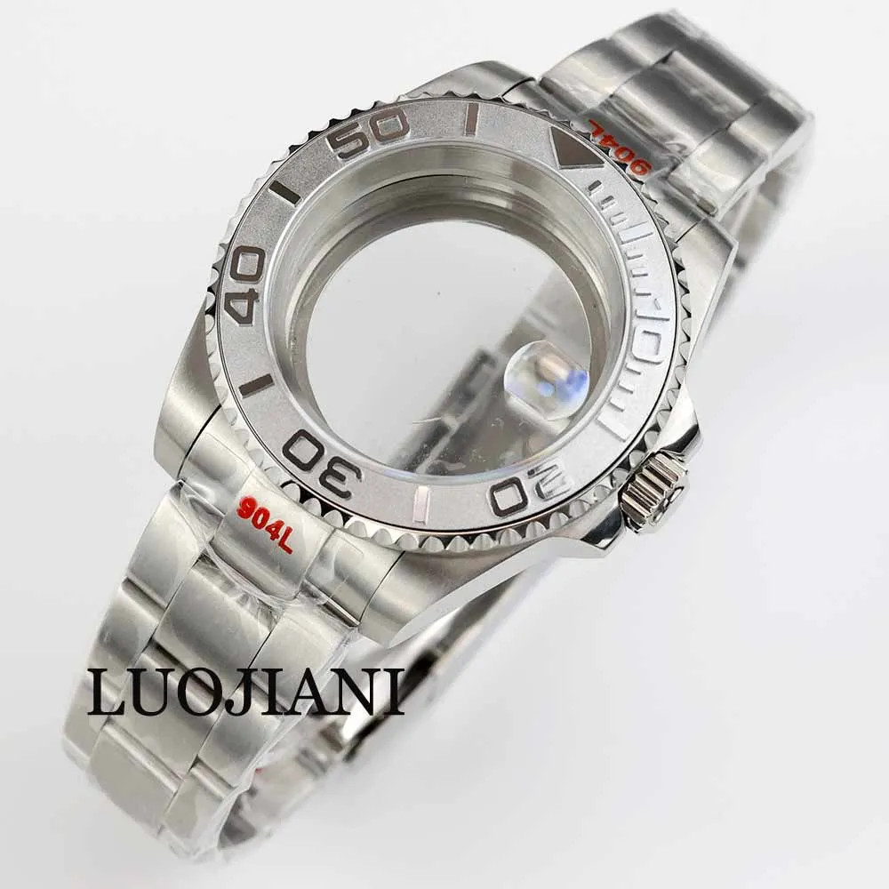 40mm NH35 Steel Case Ceramic Bezel Sapphire 28.5 Dial Jubilee Strap
