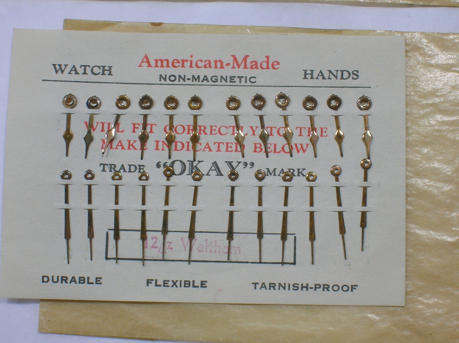 LARGE LOT OF ANTIQUE WATCH HANDS – DIFFERENT SIZES AND MAKERS – BEST OFFER