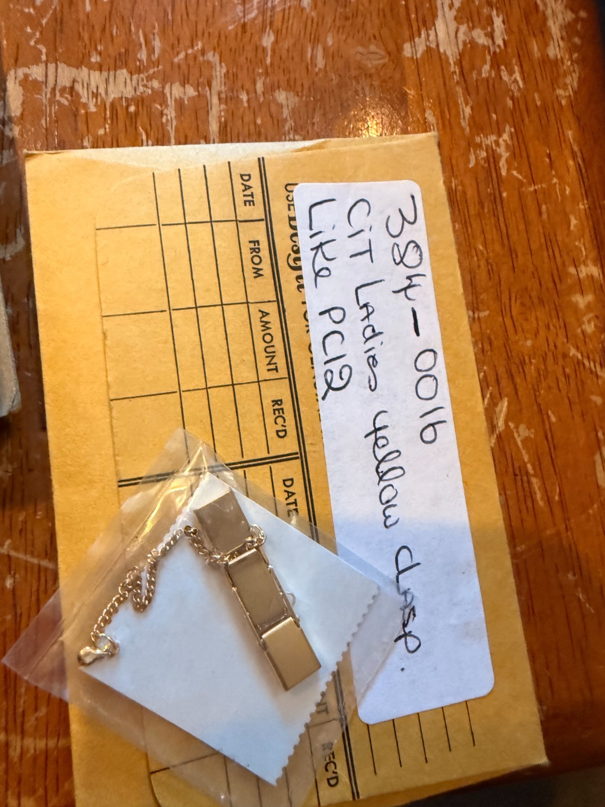 NEW VTG 1980’s 1990’s Seiko Citizen Watch Clasp Link Gold w/ Chain 6.8 384-0016