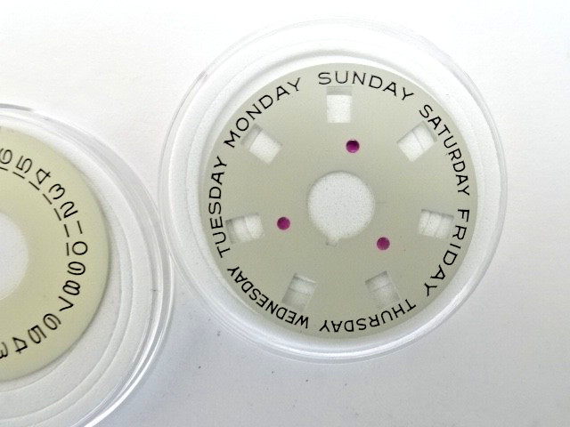 Genuine Rolex 1555 1556 Caliber CHAMPAGNE Day Date Disc Set 1803 1802 1807 new