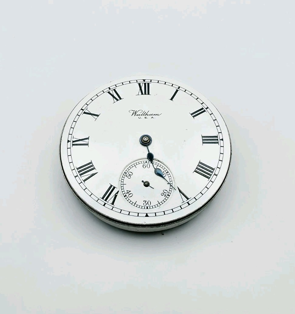 1919 Waltham Model 1908 Grade No. 620 15J 16s Pocket Watch Movement For Repair