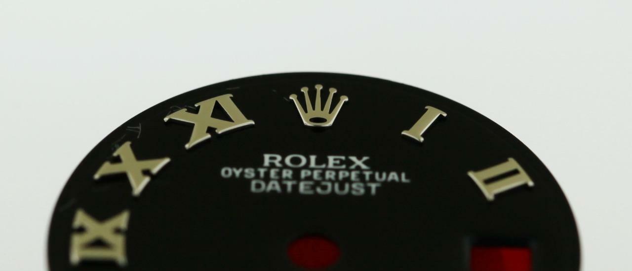 Original Rolex Lady Datejust 26mm 69190 79160 79240 Big Black Roman Dial SS #L42