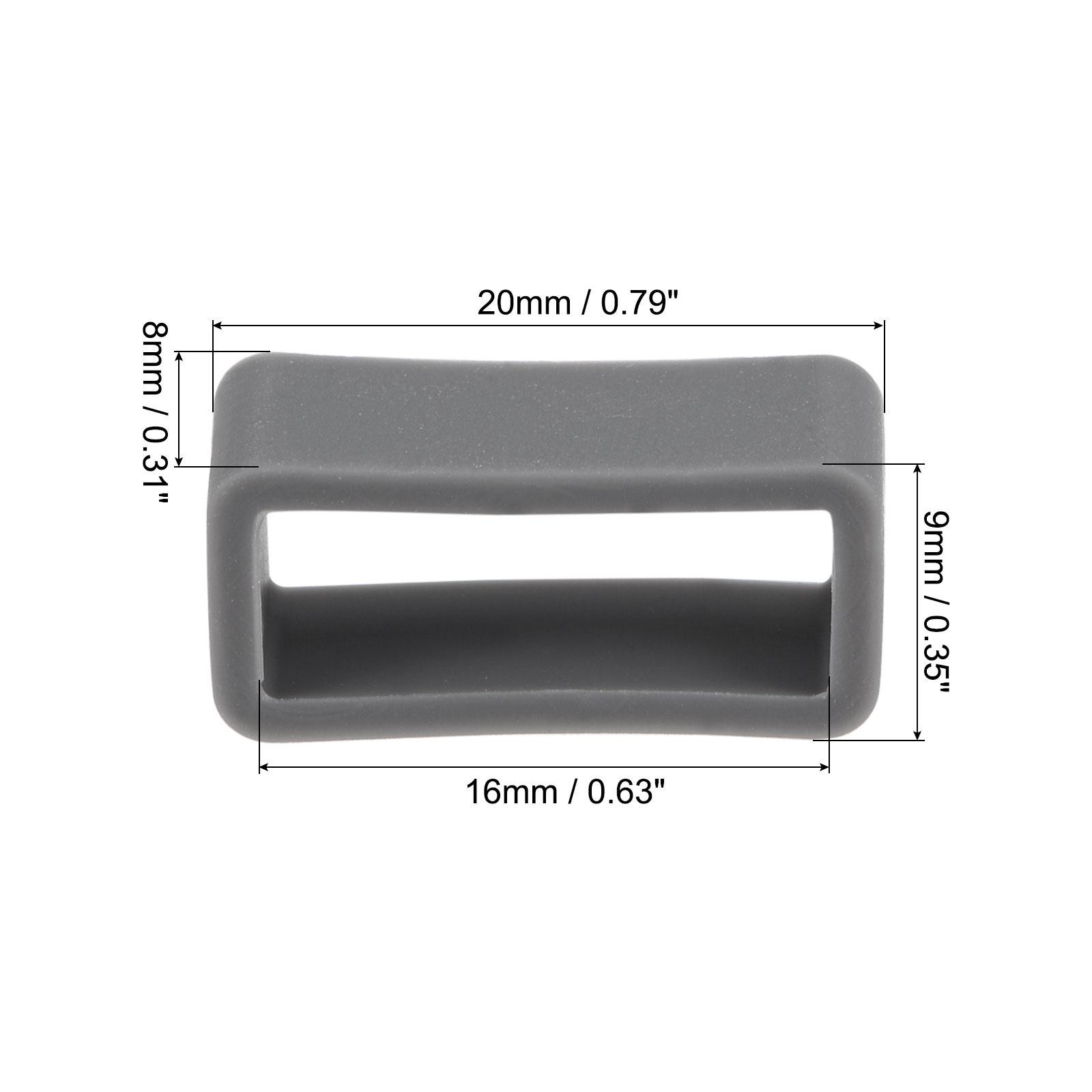Slots strap watch, for 16mm watch strap, deep gray 4pcs