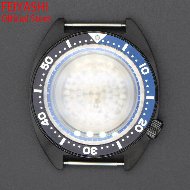 41mm Stainless Steel Watch Case nh35 Seiko Turtle SKX007 Mod For nh36 38Movement