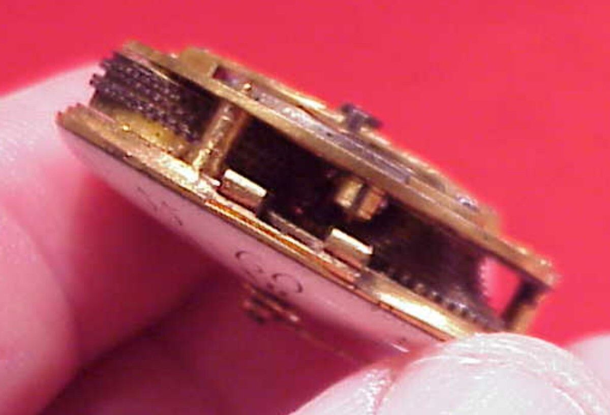 VINTAGE 36MM RILLIET A STRASBURG VERGE FUSS POCKET WATCH FRENCH MOVEMENT