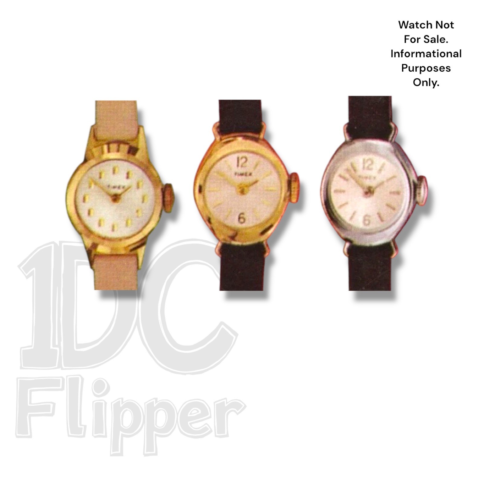 Timex Watch Crystal TX1E #10 Ladies Round 1962-1970 Model 5140, 5290, 5300 Read!