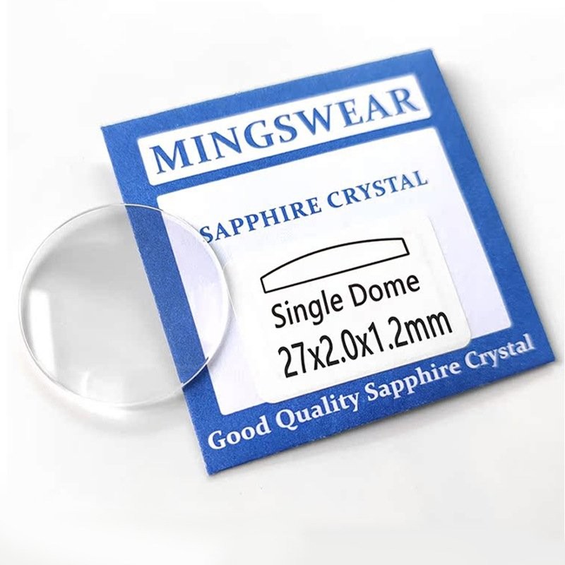 0.8-1.5mm Thick Single Dome Sapphire Glass Watch Crystal 18-40.5mm Watch Parts
