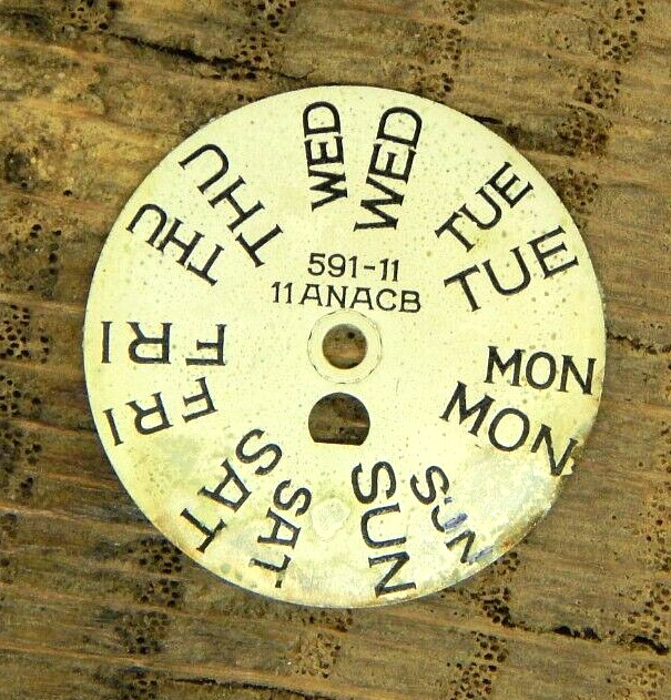 Genuine Bulova Day Star with Dial Disc 11ANACB 591-11 Watch part