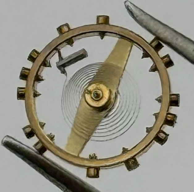 AS 1677 Balance Wheel Complete And Spring Renata 1224 M Watch Movement Parts NOS
