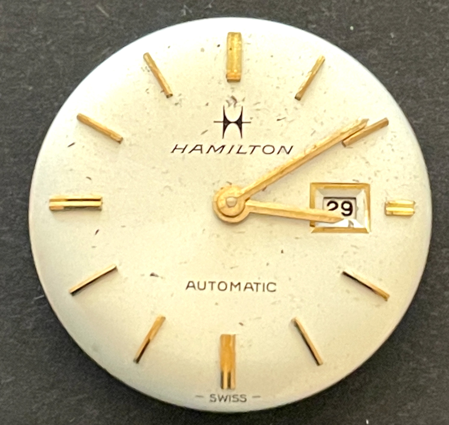 Vintage Hamilton Cal 640 Ladies Automatic Watch Movement Good Balance 17j Swiss