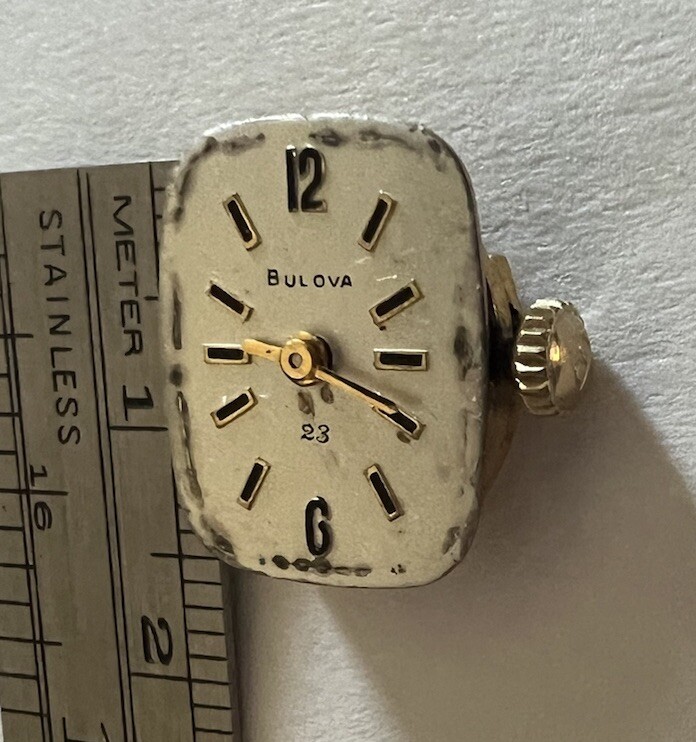 Vintage Bulova 23J 5AZ Wristwatch Watch Movement for repair