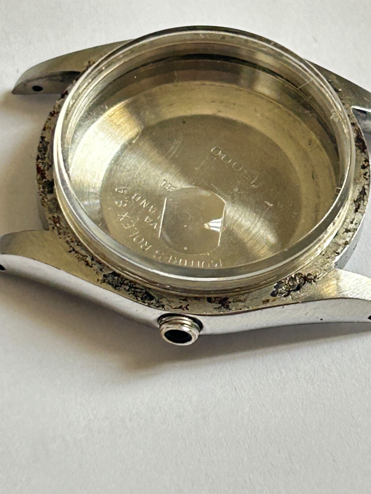 Vintage Rolex men Oyster Date Perpetual steel case Ref 15000 without bezel