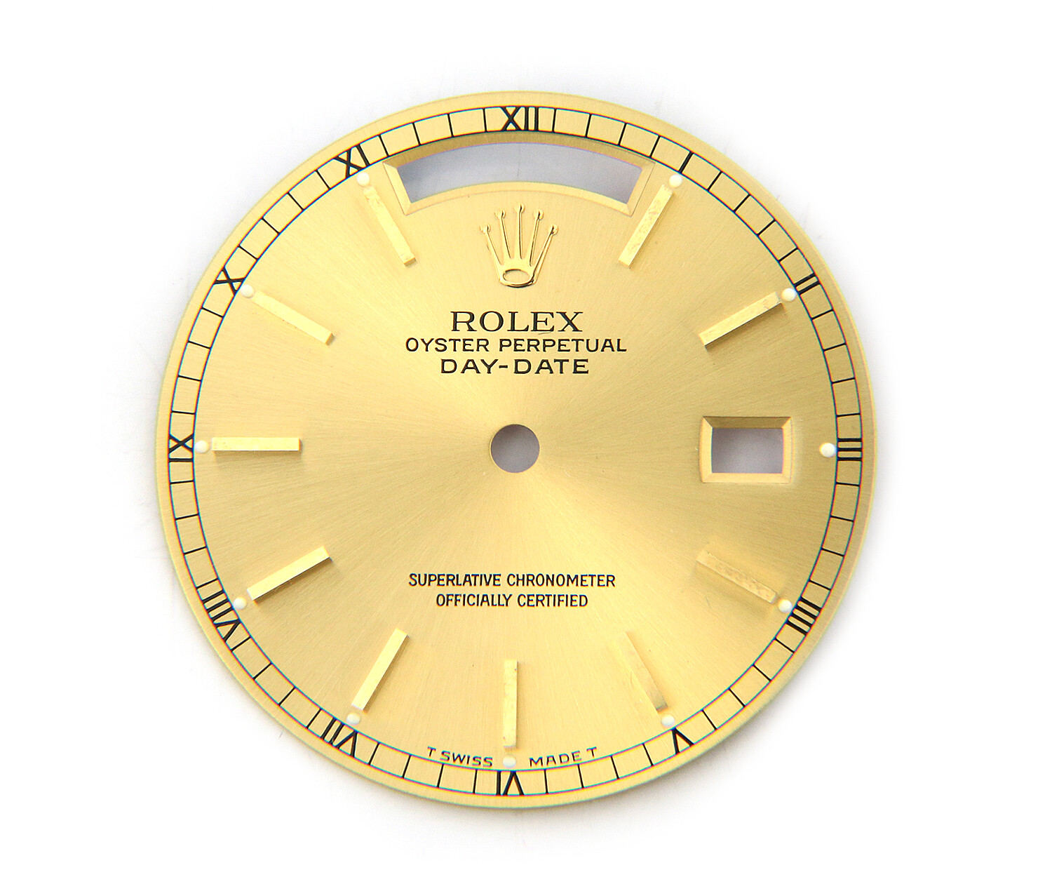 Rolex Day-Date Dial in 14K Yellow Gold, 28mm
