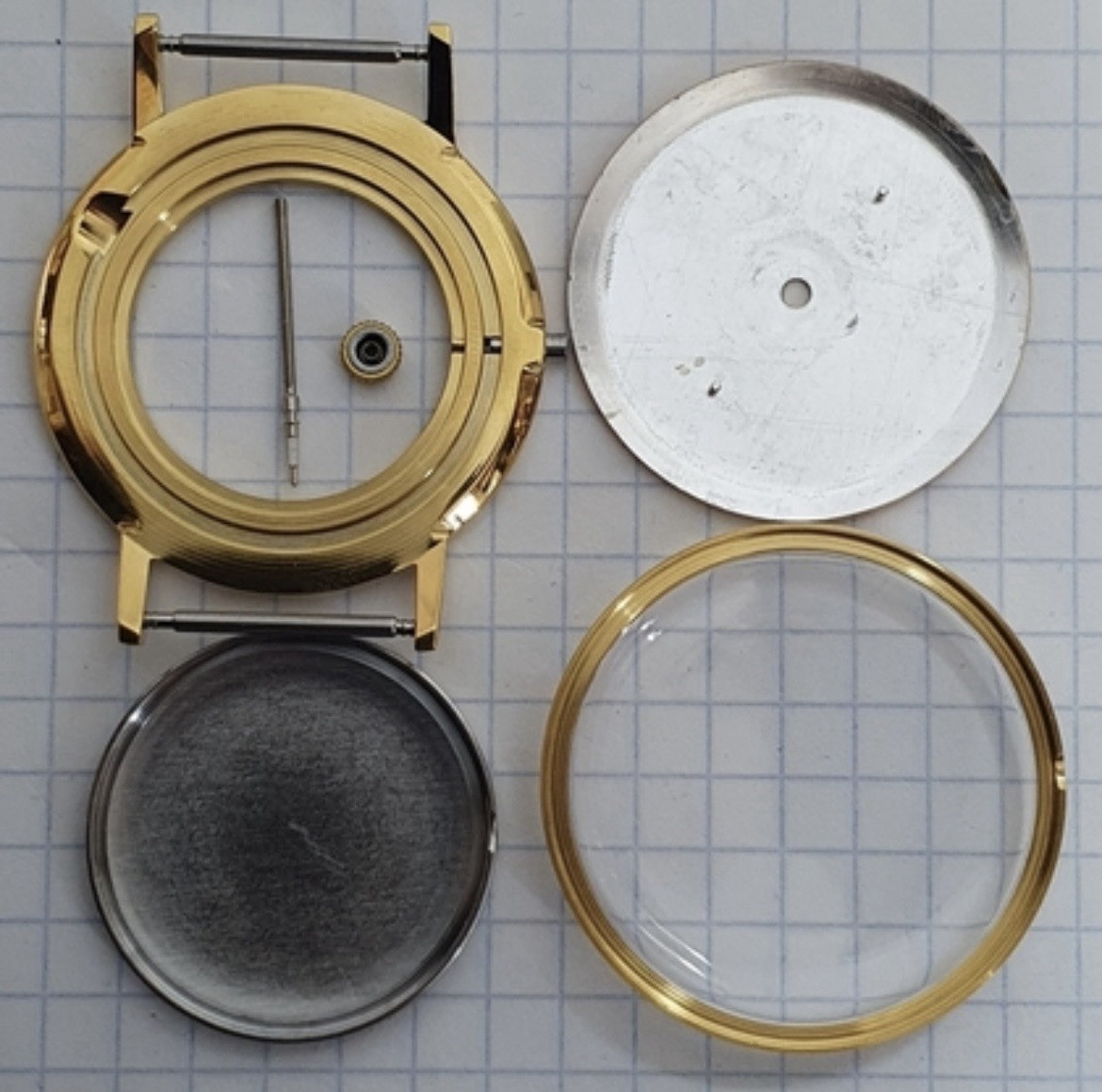 Luch Marriage Watch Parts Set – Case Dial Hands – No Movement – Aftermarket