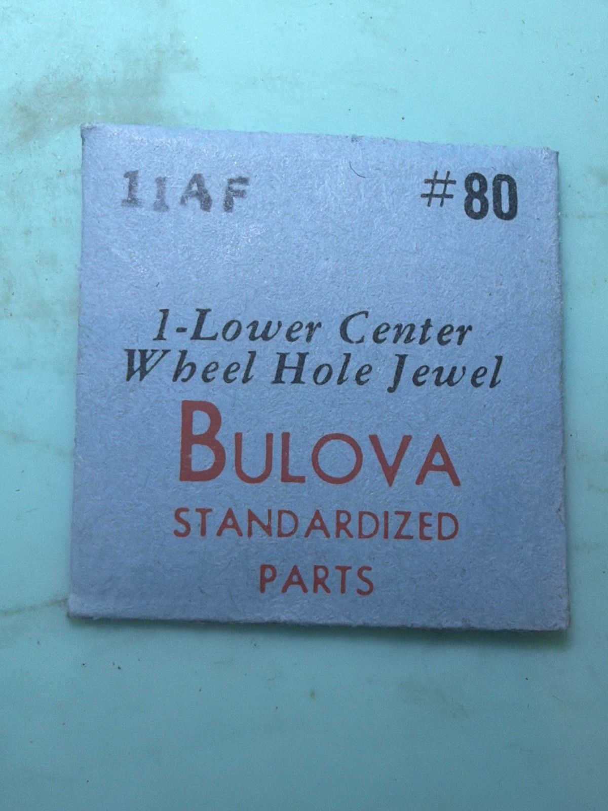 Bulova #80 – Loer Center Wheel Jewel – NOS – Variou Calibers