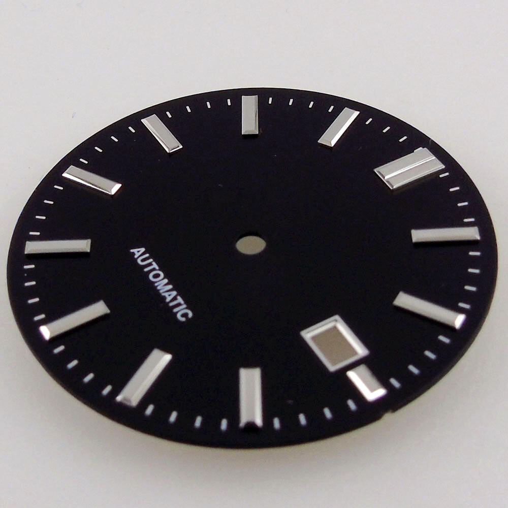 33.5mm Black Yellow Orange Dial Fit Vintage Pilot NH35 NH36 Movement Watch