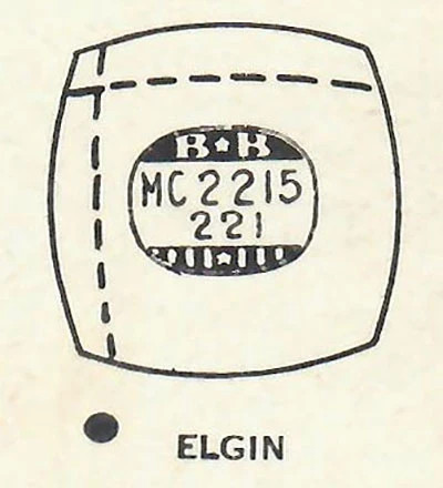 ELGIN : 5708 – Cushion 22.1mm x 22.1mm