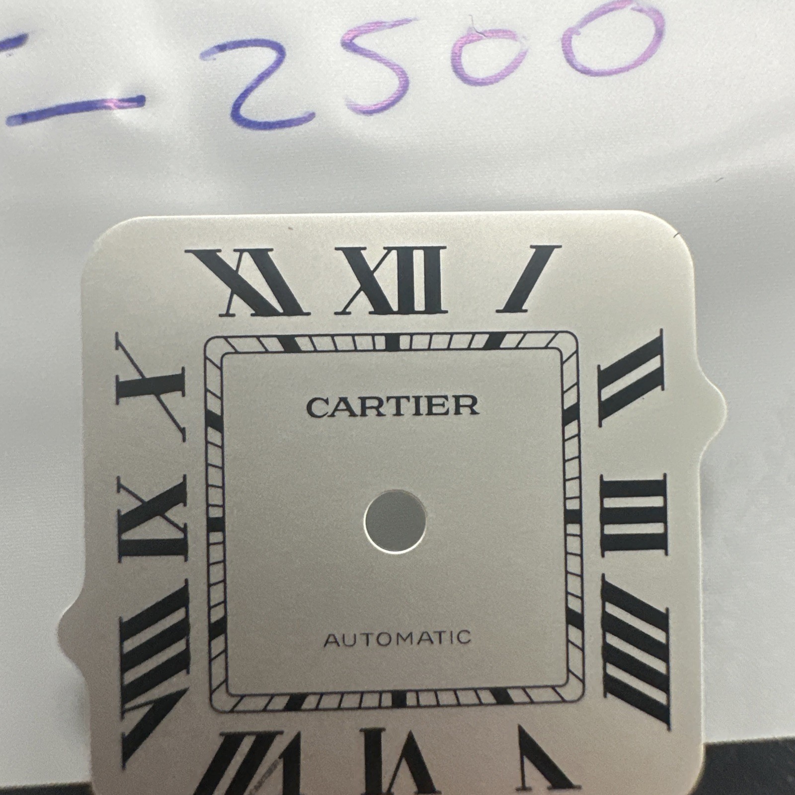 Cartier Santos White Roman Dial ~22.56mm Genuine Watch Dial Pre-Owned
