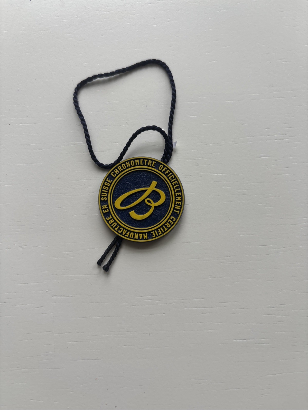 Breitling Hang Tag, Black And Yellow, For Luxury Breitling watches, Price tag