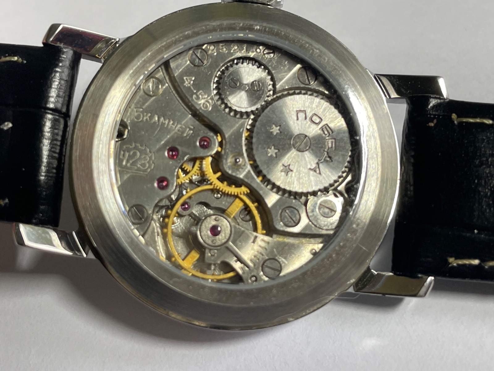 POBEDA SHTURMANSKIE 4kv 56 years MAN WRISTWATCH CH2Z 15 JEWELS mechanism USSR