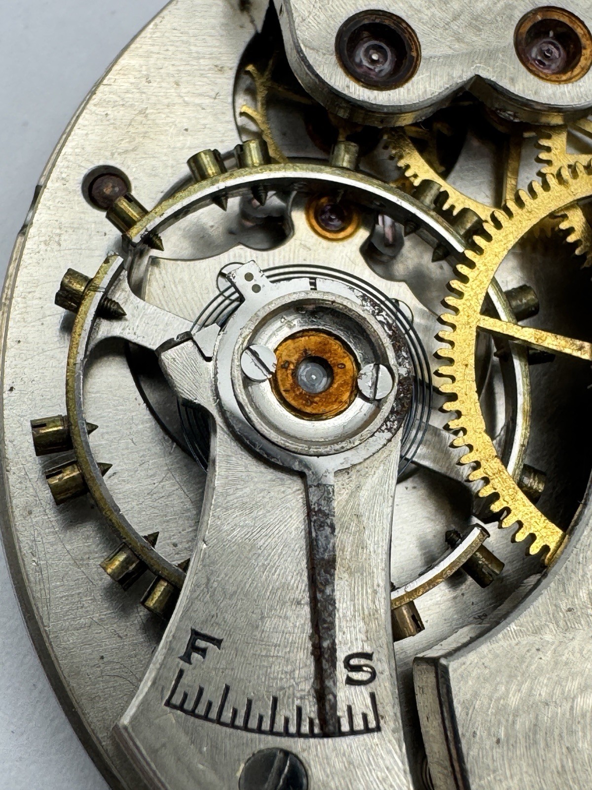 Vintage Equity 15J Pocket Watch Movement For Parts Or Repair – Good Balance