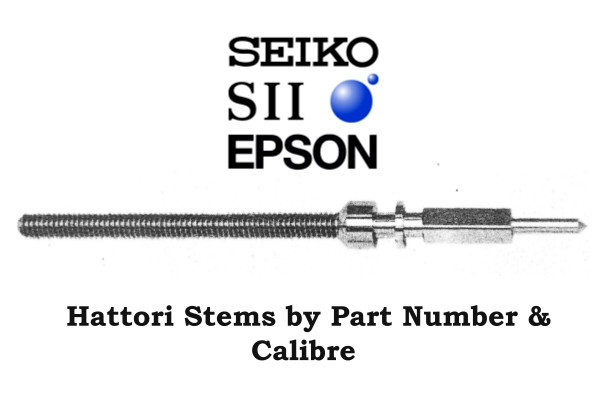 1x Hattori Epson TMI Winding Stem by Part Number & Calibre