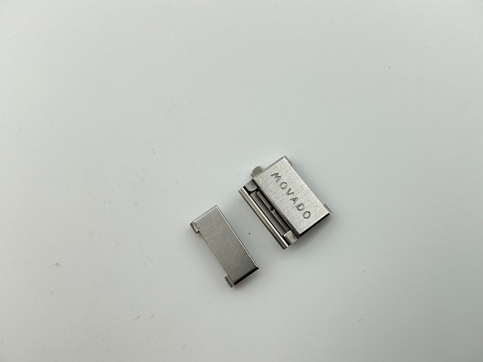 Authentic Movado Museum 15mm 58.0020.053 clasp buckle 58 0020 053 S/S