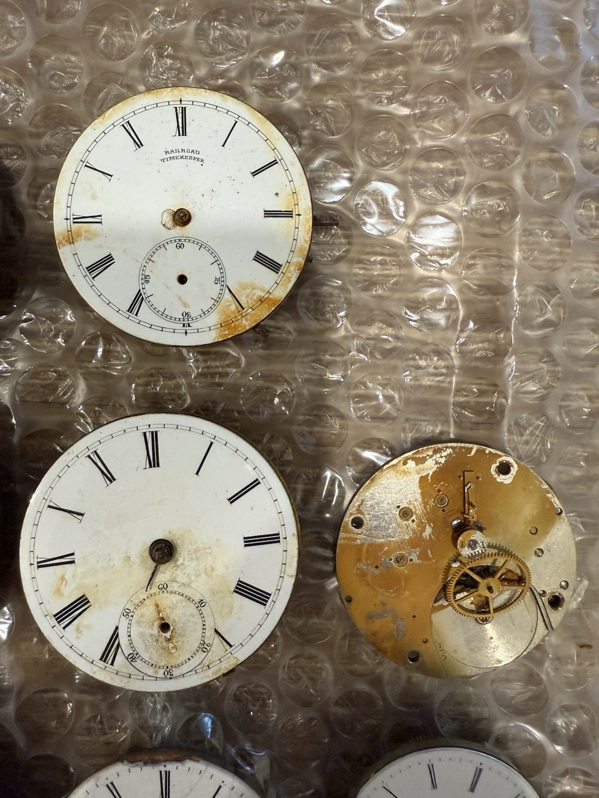 Vintage Lot Of 30 Pocket watch Movements Illinois NY Standard New Era Gallet