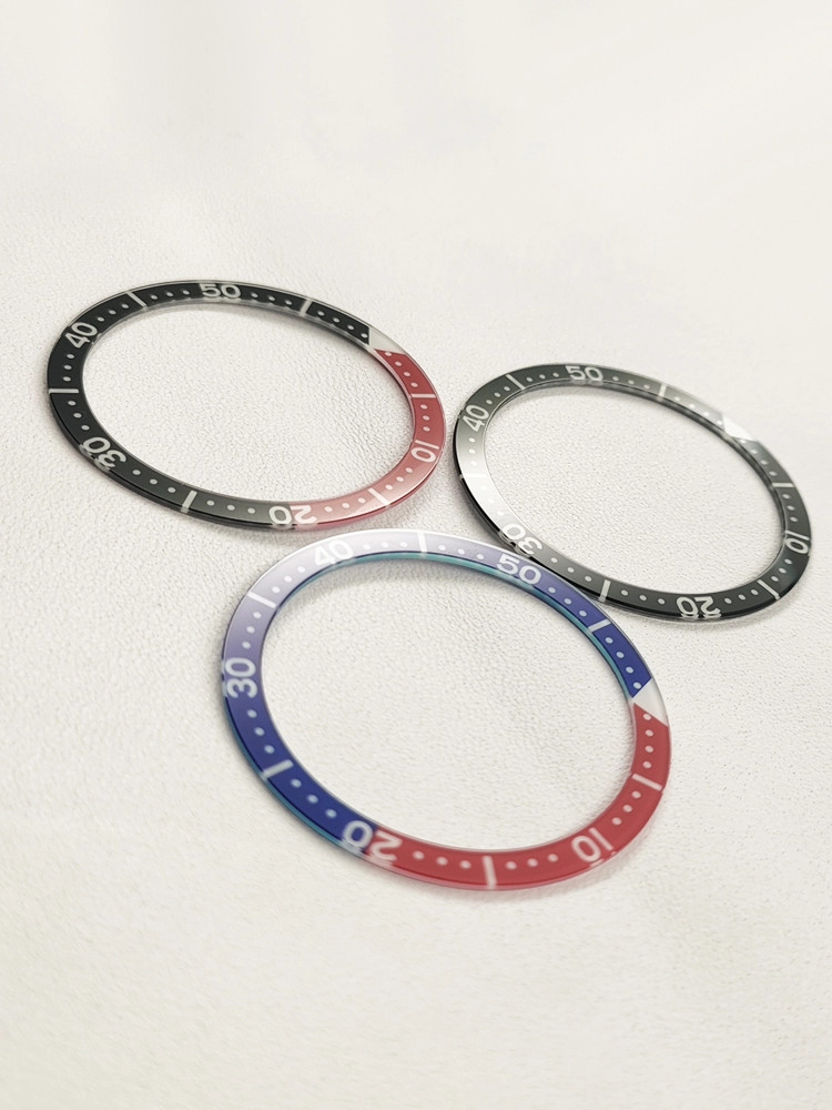 38mm*31.6mm Sapphire Luminous flat watch bezel Fit SKX007 SKX009