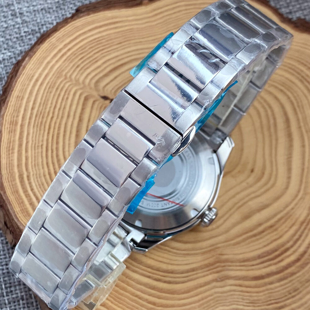 20ATM Diver 40mm Double Bow Sapphire Watch Case Fit NH35 PT5000 Steel Bracelet